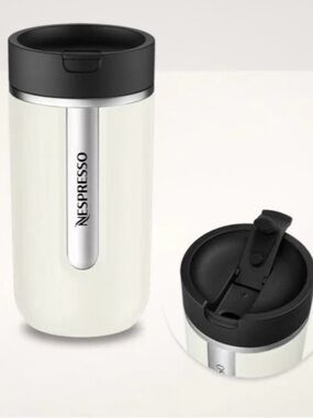 Nespresso Vanilla Ice Travel Mug with Black Lid